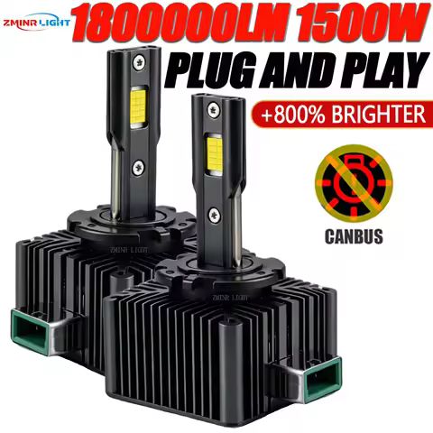 D1S D3S D2S D4S D8S LED Bulb Car Headlight CANBUS 1800000LM Super Bright Light 1:1 Direct Replacemen