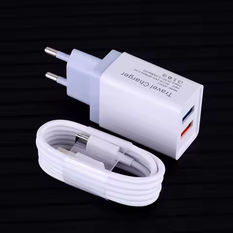 Fast Adapter Dual Ports USB Charging Cable For Huawei Samsung HTC Xiaomi MOTO LG Type C USB C Micro 