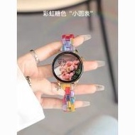 Suitable for Huawei vivo Mobile Phone Smart Watch Female Payment Bluetooth Call Rainbow Resin Sports Bracelet Female