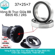 BB Bicycle Hollow Shaft Bearing 6805 RS - Steel/Ceramic Material, 2RS Design