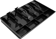 Cash Register Drawer Insert Tray- Cash Money Tray,Portable Currency Till Replacement Money Organizer