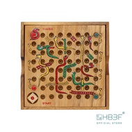 HB3F เกมส์ไม้บันไดงู Snakes &amp; Ladders  ของเล่นไม้ ปริศนาเกมส์ไม้ เสริมทักษะ เสริมพัฒนาการ Wooden Puzzle Brain Teaser Game