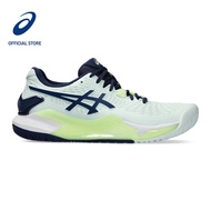 ASICS Women GEL-RESOLUTION 9 Tennis Shoes in Pale Mint/Blue Expanse