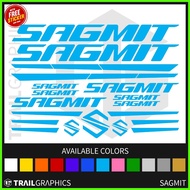 ➴ ◭ SAGMIT Sticker Decal Vinyl Bike Frame for Mountain Bike, Road Bike, Fixie