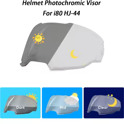 Motorcycle helmet Photochromic Visor Anti-UV PC visor Lens i80 hromic Smoke Dark Replacement Visor F