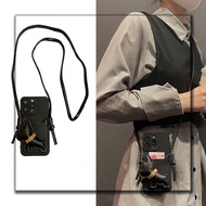 Leather Dog Pattern Card Bag with Lanyard Phone Case For Oppo RENO 2 2Z 2F Z 3 4 4Z 5 6 6z Pro 7 8 Soft