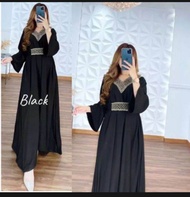 Kaftan Rayon Polos Premium/kaftan wanita simple elegant/kaftan kondangan/kaftan sultan mewah murah/g