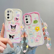 Suitable for oppo a53s 5G Phone Case Shockproof Soft Case Cartoon Cute New Design with Mobile Phone Hanging Chain