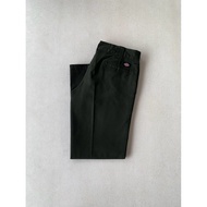 DICKIES - 873 SLIM STRAIGHT WORK PANTS GREENOlive SIZE 34