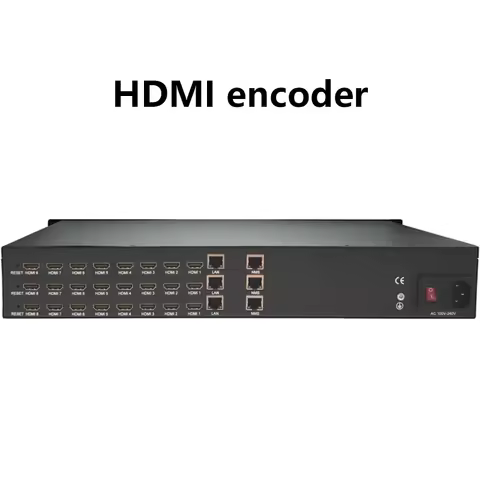 24-Channel H264 Video Converter for Broadcast TV Systems HDMI to IP Live Streaming UDP RTP IPTV Enco