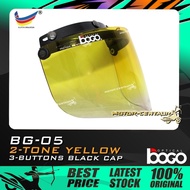 BOGO VISOR BG-05 2-TONE 2TONE YELLOW, BLACK-CAP FOR MS88, MHR, SGV
