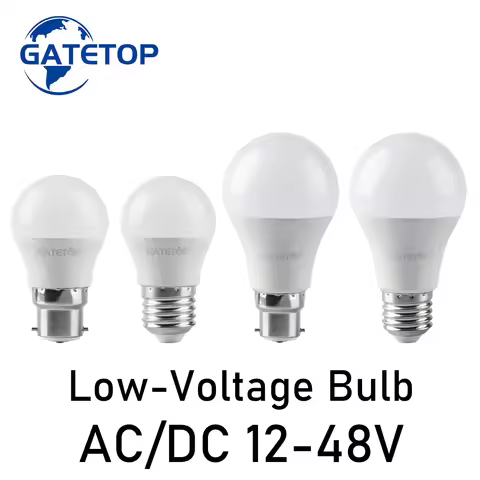 Low-voltage LED Bulb AC/DC12V 24V 36V 48V E27 B22 10W Bombilla For Solar Led Light Bulbs 12 Volts Lo