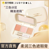 concealer full coverage concealer Judydoll Judydoll Tricolor Concealer Palette Cover Tear Slot Spots