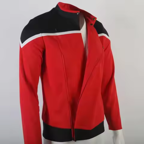 New 2025 Halloween Costume Man Woman Prop Star Lower Decks Trek Freeman Red Uniform Ensign Rutherfor