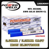 CAST IRON WELDING ROD ELECTRODE ROD CAST ARC 150N 2.6mm 3.2mm G10 生铁焊支