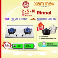 Rinnai RB72S Hyper 2 Burner 5.5kW Stainless Steel Top Gas Cooker Gas Stove Built-In Cooker Hob RB-72S Gas Hob / 煤气炉