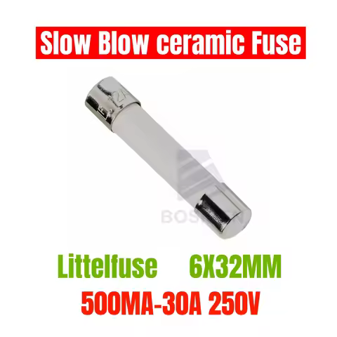 5PCS Original LF 326 Time Lag Slow Blow ceramic Fuse Tube 6X30 6.3 6x32MM 250V 1A 1.5A 3A 4A 5A 6.25
