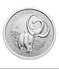 2024 加拿大冰河世紀 - 長毛象 .9999銀幣 2盎司