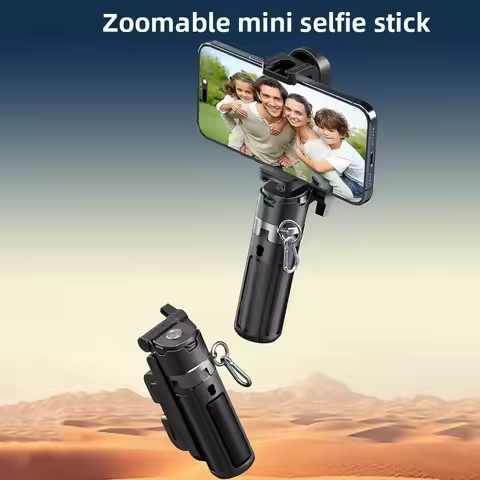 Zoom Bluetooth Selfie Stick Tripod Adjustable Telescopic Selfie Stick Lightweight Extendable Selfie