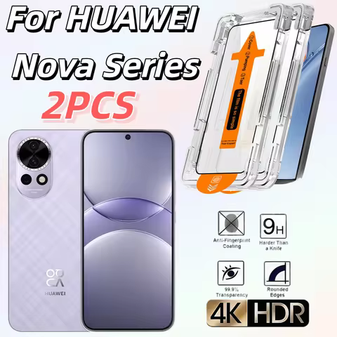 2-Pack High Definition Tempered Glass Screen Protector for Huawei Nova 4/5T/5Pro/5i Pro/6SE/7SE/7i/8