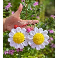Crochet Daisy Keychain