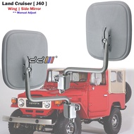 NEW Grey Manual Door Side Mirror For Toyota Landcruiser 40 BJ40 FJ40 FJ45