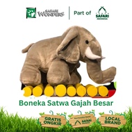 Safari Wonders - Large Elephant Plushie Doll BIG Size for Elephant Fans Doll Collector