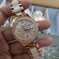 jam tangan wanita original alexandre christie ac 2463 bf all stain - rosegold white