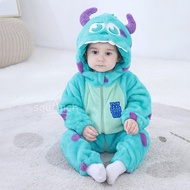Baby Raccoon Costume Bebe Clothes Halloween Cosplay Warm Pajamas Animal Onesies Kigurumis Winter Out