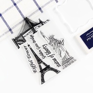 1015 b Travel Seal Transparent Silicone Free Kinmen Bridge Paris Tower