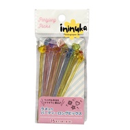 Colorful Transparent Bento Food Pick 15P Bento Lunch Box Pick Cocktail Pick