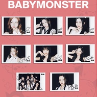BABYMONSTER BABYMONSTER Merchandise Polaroid Photocard AHYEON RORA Zheng Yaxian Polar Photocard