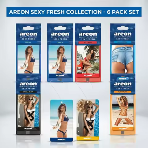 Fresh Tropical Paper Air Freshener for Car Refresh Every Interior Car Office Or Your Home| Eliminate