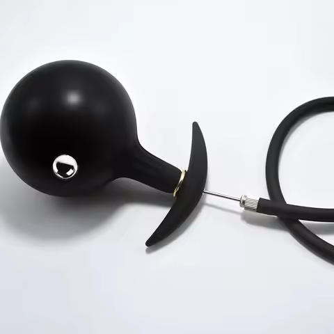 Inflatable Anal Butt Plug,Pump Up Air-Filled Ass Dilator SexToy,Silicone Analplug Buttplug Butplug,V