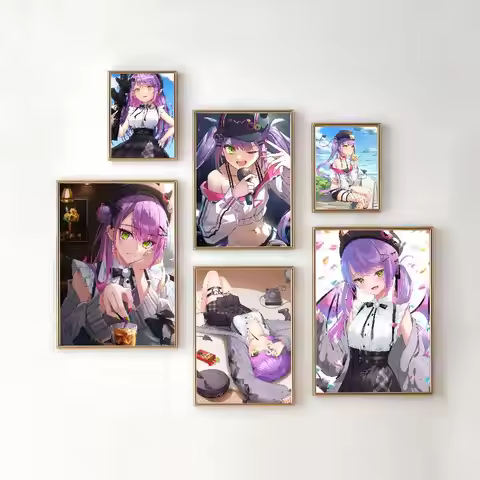 Game Hololive La Darknesss Poster HD Quality Wall Art Retro Posters For Home Room Wall Decor Kawaii