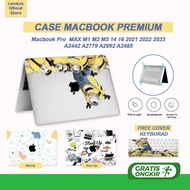CASE MACBOOK PRO M2 M3 14 A2992 A2442 PREMIUM SKIN CASING COVER CLEAR