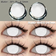 Eyeshare Red Mesh Softlens 14.5mm Lensa Kontak Gila Merah Terang Kartun Cosplay Softlens