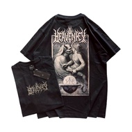 HEAVENKEY DISTRO MEN'S T-SHIRT – GOTHIC KISSING DEMON SKULL BLACK