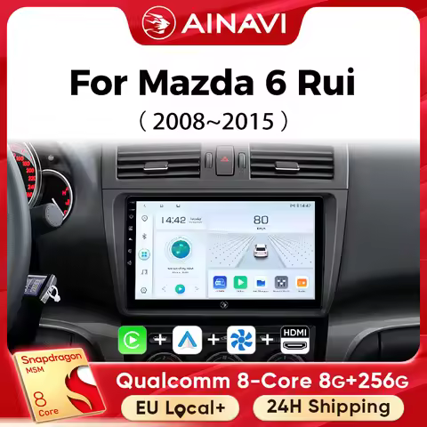 Ainavi Car Multimedia Player For Mazda 6 GH 2008 2009 2010 2011 2012 2012 wireless Carplay Android A