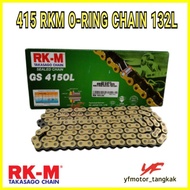 RANTAI RKM 415H GOLD RK-M O-RING CHAIN 132L
