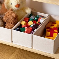 日本霜山 布質衣櫃抽屜用衣物分類收納盒(15cm面寬)-3入-多款可選