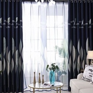 Eyelet/Hook Langsir Tingkap Kain Tebal Thick Curtain Window Curtain Sliding Door Langsir Curtain BLA