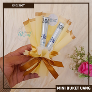 BUKET UANG MINI, BUKET UANG KOSONGAN, ROLL MONEY BOUQUET FREE PACKING BOX