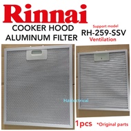 Rinnai RH259SSV Cooker Hood Aluminum Filter ( 31.7cm x 27.9cm ) (1PC)