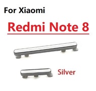 ใหม่กุญแจปุ่มเปิดปิดด้านข้าง + ปุ่มปรับระดับเสียงสำหรับ Xiaomi Redmi Note 8 8 Pro เปลี่ยนชิ้นส่วนซ่อม