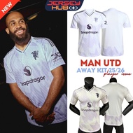 MU Jersey 2025-26 Players Fans Issue Man Utd Jersey Away EPL Kit
