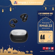 Amgras Spacebuds II Pro Bone Conduction Earbuds Earphone Bluetooth Gaming Mode LED Display Sport Pan