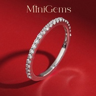 MiniGems แหวน เงินแท้ 92.5 เพชรสวิส(CZ) แหวนคู่ แหวนแต่งงาน แหวนผู้หญิง แหวนผู้ชาย 05982