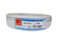 สายไฟ VAF (ยี่ห้อThai Union) มีขนาดสาย 2x1 2x1.5 2x2.5 2x4 sq.mm (ตัดแบ่งขายและยกม้วน) สายไฟคู่แข็งส