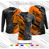 ❤️READYSTOCK❤️BAJU TEAM/ SUKAN/futsal LELAKI/ WANITA (kolar/ lengan panjang/ muslimah)[ORANGE]